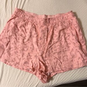 Colsie Blush Animal Print Lounge Shorts